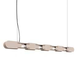 Závěsné svítidlo CHAIN 158 LED taupe moderní nad ostrůvek