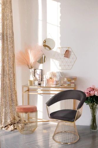 Židle Feeny Velvet černá