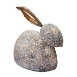Intesi velikonoční dekorativní zajíc ležící 33 cm šedý moderní dekorace do obýváku
