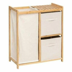 Koupelnová komoda Tidy Box s bambusovým košem na prádlo