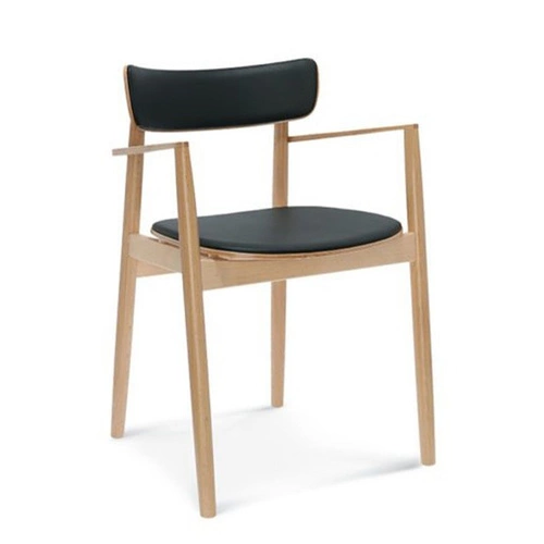 Dřevěná jídelní židle Fameg Nopp s područkami moderní, na míru do jídelny a obýváku