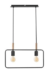 Závěsná lampa Frame 2x60W E27 černá