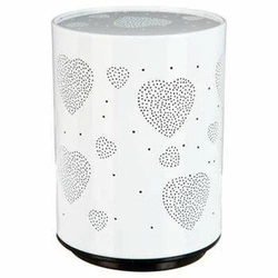 Dětská noční LED lampička projektor srdce Atmosphera bílá moderní na baterie