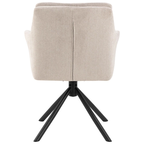 Otočená čalouněná židle Alonso béžová s područkami do obýváku moderní Actona