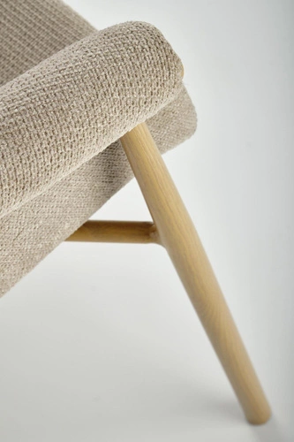 Čalouněná jídelní židle s područkami Mathilde béžová moderní Intesi