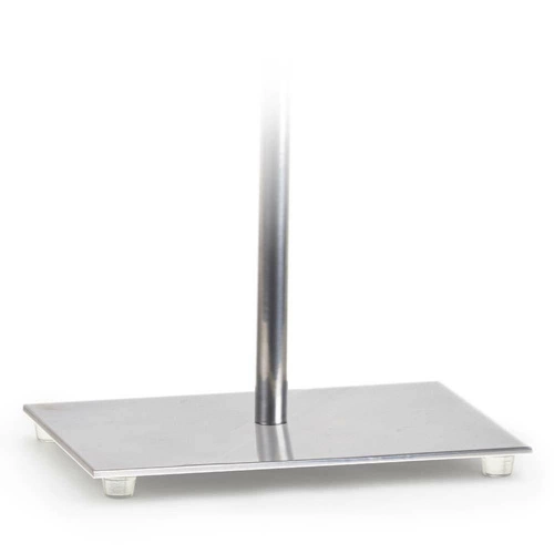 Moderní fialová noční lampička do ložnice s chromovaným stínidlem AMALFI 40 cm