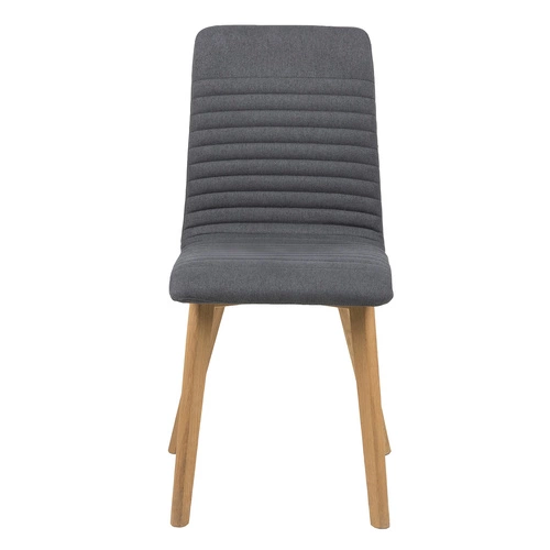 Čalouněná židle Arosa Actona do jídelny a obýváku šedá s dřevěnými nohami moderní
