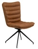 Actona Grafton otočná jídelní židle hnědá loftová