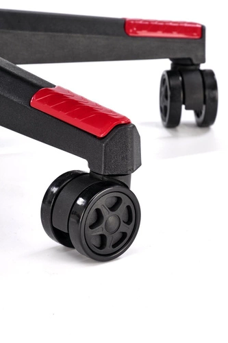 Ergonomická otočná herní židle Abruzzi s opěrkou hlavy červená/černá k psacímu stolu