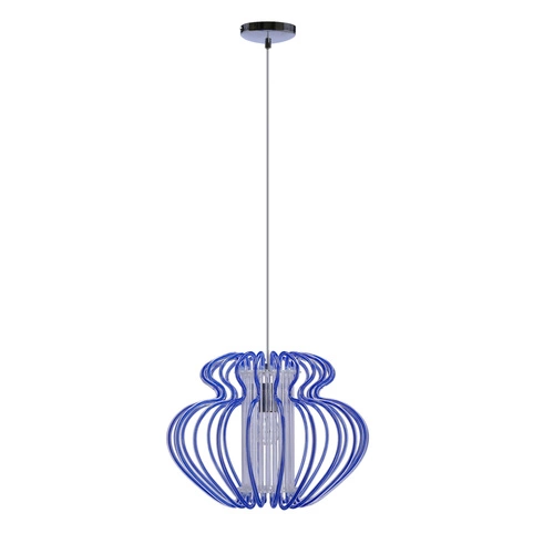 Závěsná lampa Imperia 1x60W E27 450x330 malá modrá