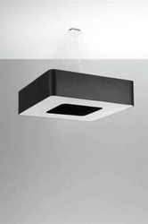 Moderní černý lustr URANO 80 stropní svítidlo do obýváku a jídelny 8ramenné