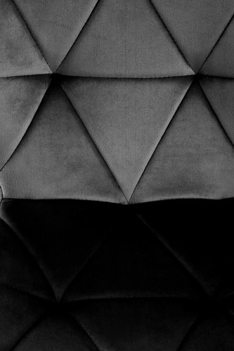 Čalouněná sametová židle černá Eve Intesi do jídelny a obýváku moderní s opěrkou