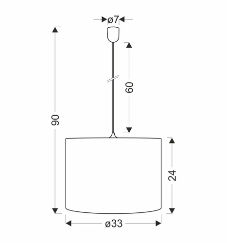 Arabesca závěsná lampa černá 33x33x24 1x60W E27 krémové stínítko