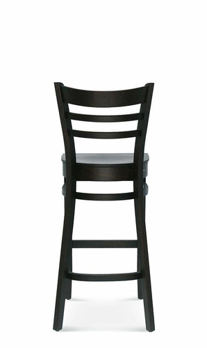 Dřevěný barový stolička s opěrkou Fameg Bistro.2 skandinávský, na míru, do kuchyně 76 cm