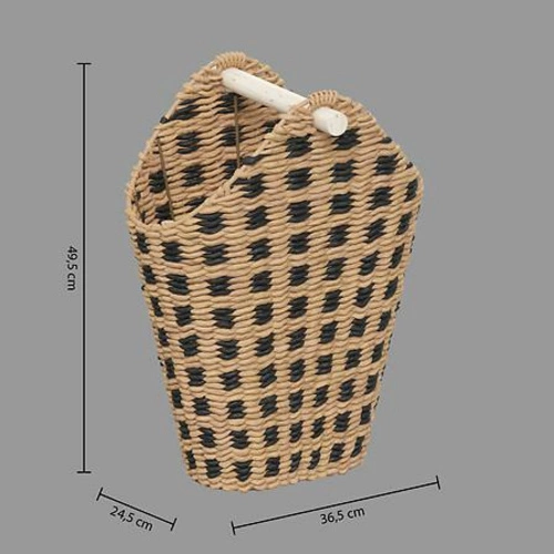 Dřevěný stojan na toaletní papír s organizérem boho Terre Inconnue 5five simply smart