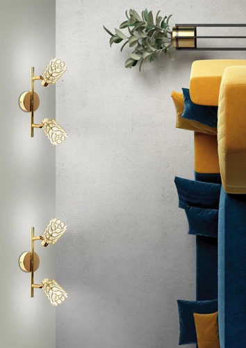 Stropní svítidlo York glamour nastavitelné zlaté růžové zlato do obýváku a ložnice 2bodové