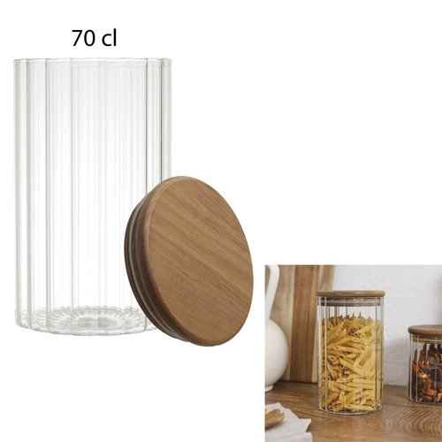 Žebrovaná zavařovací sklenice 700 ml