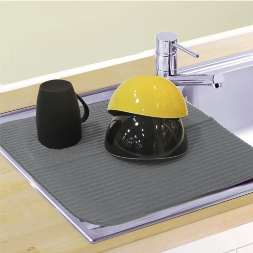 Odkapávač na nádobí, sušící podložka šedá