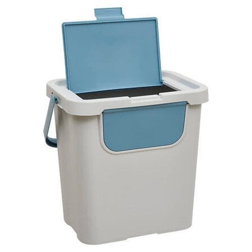 Plastový třídicí koš 24L 5five simply smart modro-šedý do kuchyně a koupelny