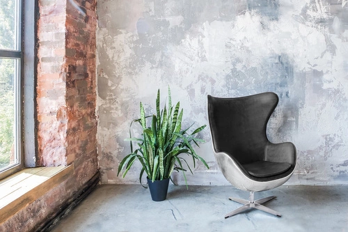 Moderní otočné křeslo Egg D2.DESIGN černá ekokůže do obýváku nebo kanceláře