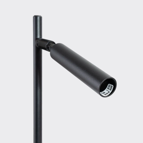 Moderní černá stolní lampa Pastelo s nastavitelným stínidlem do kanceláře nebo ložnice 43 cm