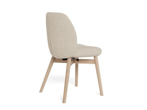 Actona Joy čalouněná skandinávská jídelní židle béžová dub