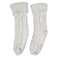 Zateplené pletené ponožky Intesi šedé 36-41, teplé domácí ponožky na dárek