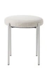 Čalouněná stolička Pulto písková do kuchyně a jídelny moderní kovová 48 cm