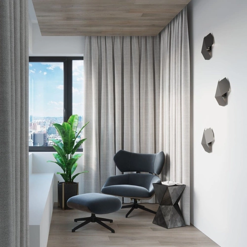 Nástěnné svítidlo Tre černé moderní kovové do obýváku ložnice nebo nad zrcadlo 30 cm Sollux