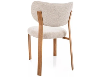 Židle Norin béžová čalouněná skandinávská do jídelny Intesi