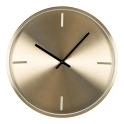 Nástěnné hodiny glamour Istanbul Intesi zlaté tiché do obýváku nebo kuchyně kovové 30 cm