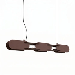 Závěsné LED svítidlo CHAIN 91 hnědé moderní nad stůl