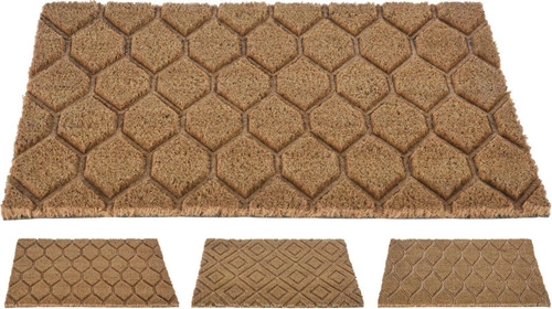 Rohožka z kokosového vlákna Hexagon 39x59cm