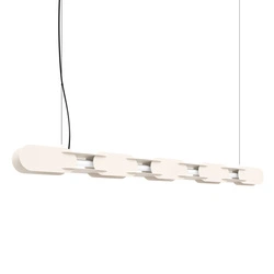 Závěsné LED svítidlo CHAIN béžové nad ostrůvek moderní 158 cm