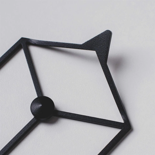 Stiga XS černý moderní kovový nástěnný věšák do předsíně nebo šatny