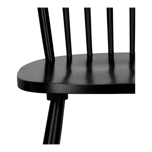 Dřevěná jídelní židle Tulno černá retro do kuchyně a jídelny vintage