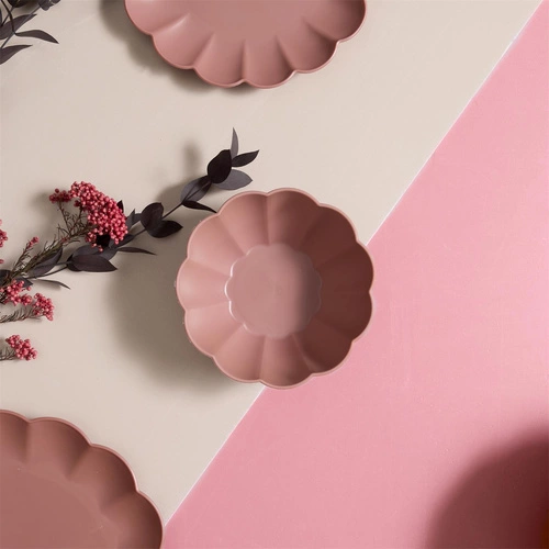 Růžová plastová polévková miska Iris 14,5 cm kulatá do kuchyně vhodná do myčky