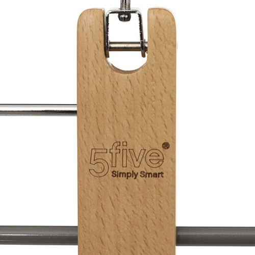 5five Simply Smart dřevěný věšák do skříně na 5 párů kalhot