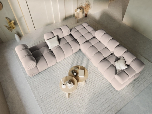 Taburet Bellis Beige Velvet