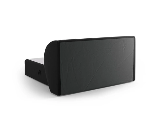 Čalouněná postel Miley 180x200 černý samet s úložným prostorem do ložnice glamour