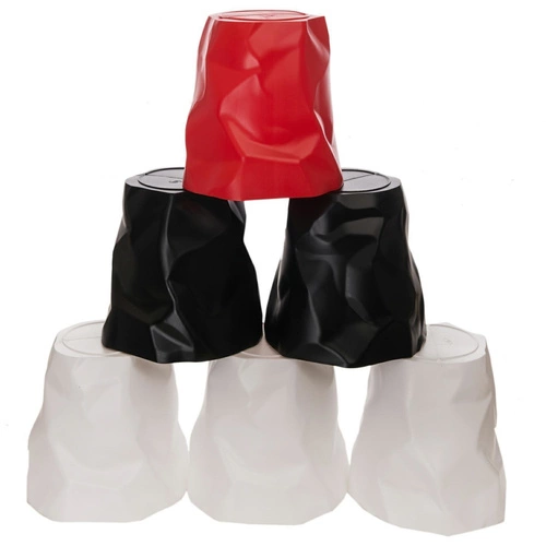 Moderní bílý kancelářský odpadkový koš na papír 5l D2.DESIGN