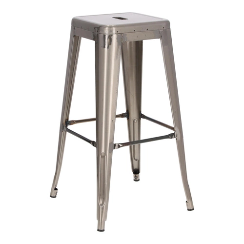 Židle barová Paris 75cm. kovová insp. Tolix Výprodej