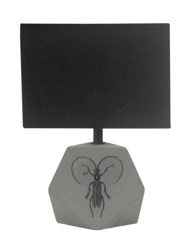 Animi stolní lampa skříňová lampa 1x40W E14 světle šedá