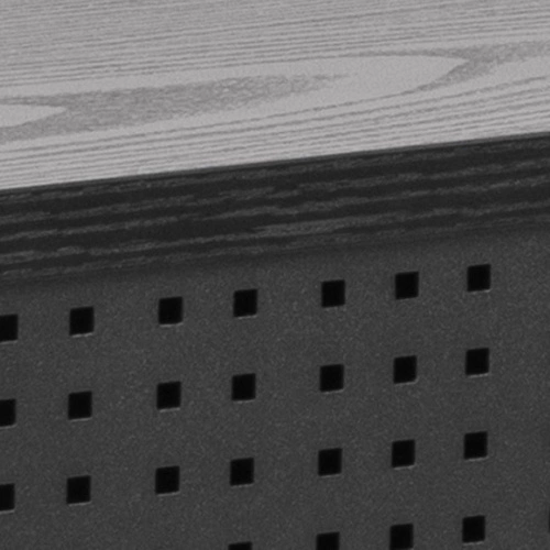 Kovový regál s kabinou Angus černý industriální do obýváku a pracovny 94 cm