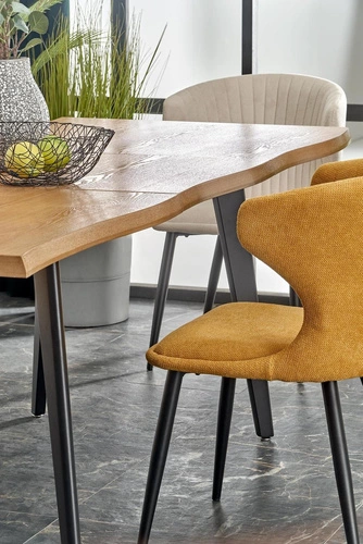 Rozkládací jídelní stůl Sonik 2 dub přírodní černé nohy moderní 150–210 cm Intesi