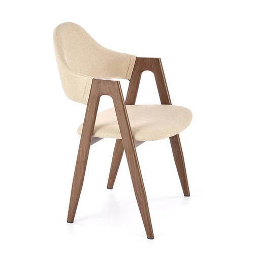 Čalouněná jídelní židle Island béžová s područkami moderní skandinávský styl Intesi