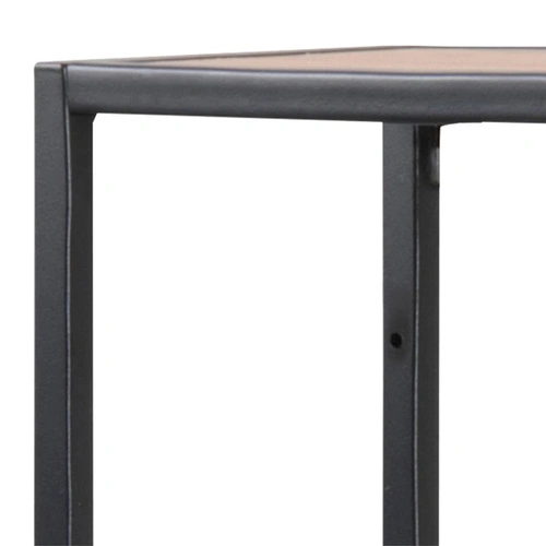 Závěsná kovová police Seaford VIII na knihy a dekorace do obýváku v industriálním stylu 75 cm
