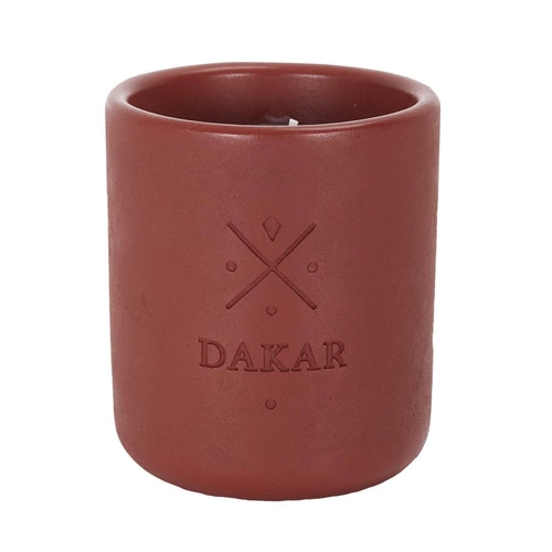 Vonná svíčka Intesi Earth Dakar terakota moderní kulatá do obývacího pokoje 10 cm
