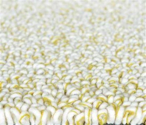 Moderní vlněný koberec Trace Loop kurkuma žlutá 200x300 cm do obýváku snadné čištění