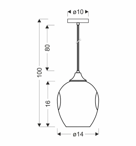 Závěsné svítidlo Aspa moderní skleněné hnědé do obýváku a kuchyně nad stůl